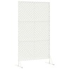 Écran de privacy blanc 100x50x180 cm en acier 