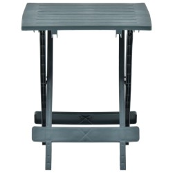 Table pliable de jardin vert 45x43x50 cm plastique  