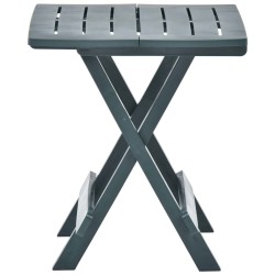 Table pliable de jardin vert 45x43x50 cm plastique  