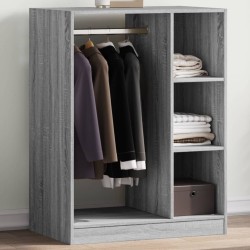 Garde-robe sonoma gris 77x48x102 cm bois d'ingénierie 