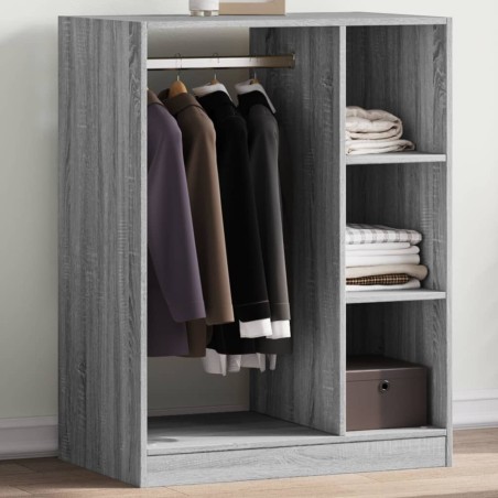 Garde-robe sonoma gris 77x48x102 cm bois d'ingénierie 