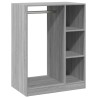 Garde-robe sonoma gris 77x48x102 cm bois d'ingénierie 