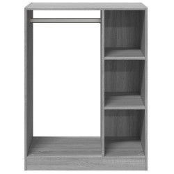 Garde-robe sonoma gris 77x48x102 cm bois d'ingénierie 