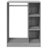 Garde-robe sonoma gris 77x48x102 cm bois d'ingénierie 