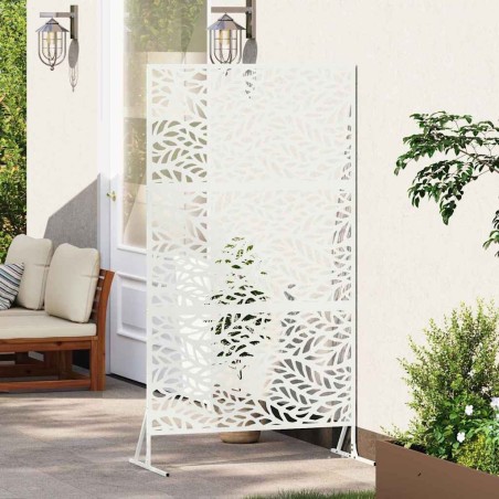 Écran de vie privée , blanc, 100x50x180 cm, en acier. 