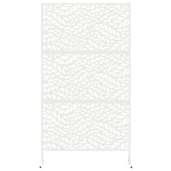 Écran de vie privée , blanc, 100x50x180 cm, en acier. 