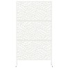 Écran de vie privée , blanc, 100x50x180 cm, en acier. 