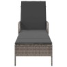 Transat Gris et gris foncé Rattan PE 157 x 55 x 92 cm Transat 