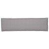 Coussin de palette pour banc gris 140 x 40 x 8 cm en tissu Oxford 