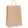 Sacs en papier 50 pcs avec poignées marron 32x17x44 cm 