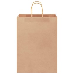 Sacs en papier 50 pcs avec poignées marron 32x17x44 cm 