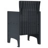 Chaises de jardin avec coussins 4 pcs Anthracite 