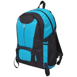 Sac à dos de randonnée 40 L Noir et bleu 