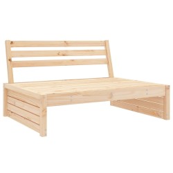 Canapé central de jardin 120x80 cm bois de pin massif 