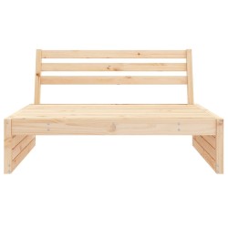 Canapé central de jardin 120x80 cm bois de pin massif 