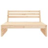 Canapé central de jardin 120x80 cm bois de pin massif 