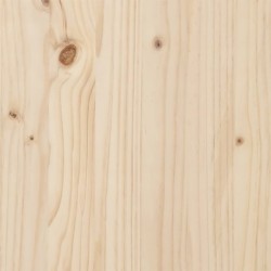 Canapé central de jardin 120x80 cm bois de pin massif 