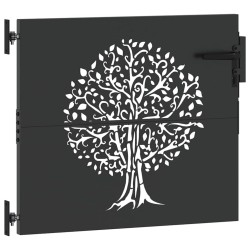 Porte de Jardin Autre Noir 100 x 100 cm Acier peint par poudre 