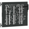Porte de Jardin Autre Noir 105 x 100 cm Acier peint par poudre 