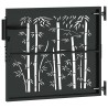 Porte de Jardin Autre Noir 105 x 100 cm Acier peint par poudre 