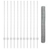 Set de Clôture de Jardin Ensemble de 2 Acier galvanisé 25 x 1,2 m 