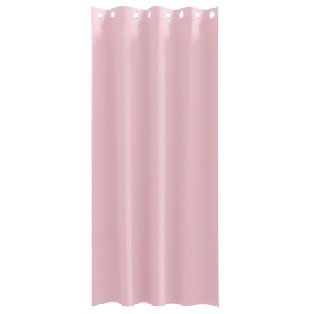 Rideaux avec des rideaux 2 pcs Rose bébé 245 x 140 cm Polyester 