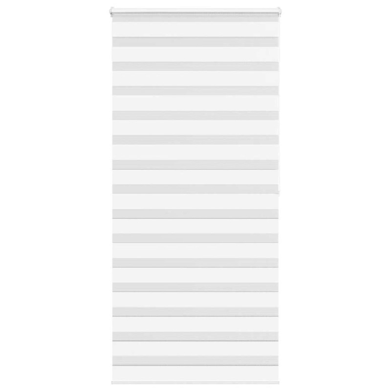 Store zèbre blanc 105x200 cm largeur du tissu 100,9cm polyester 