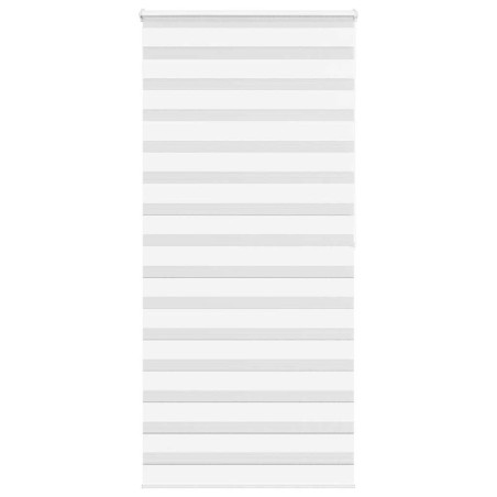 Store zèbre blanc 105x200 cm largeur du tissu 100,9cm polyester 