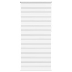 Store zèbre blanc 95x230 cm largeur du tissu 90,9 cm polyester 