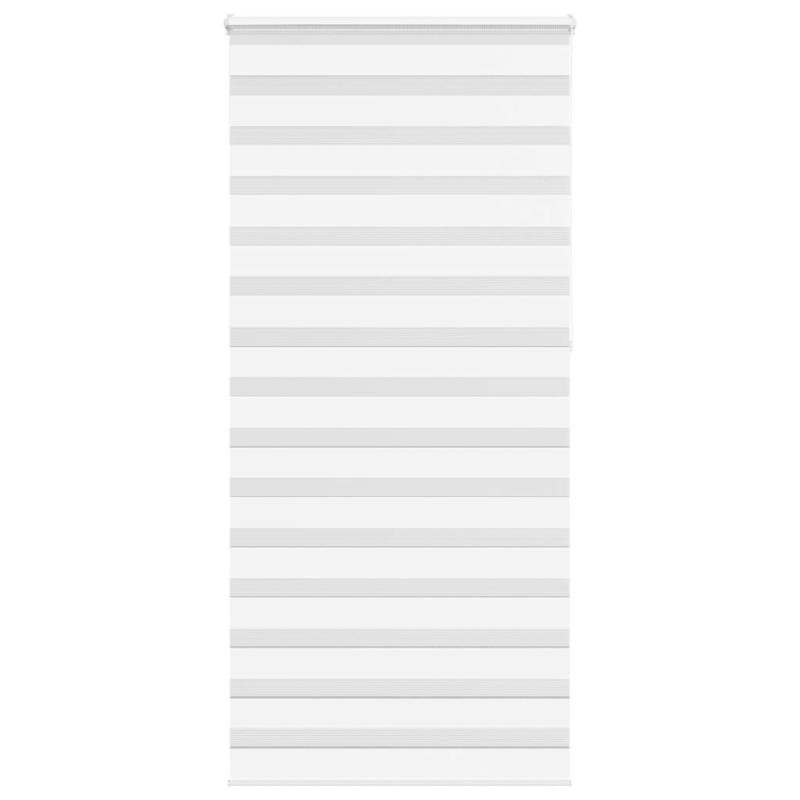 Store zèbre blanc 95x230 cm largeur du tissu 90,9 cm polyester 