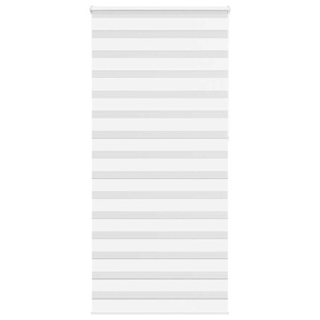 Store zèbre blanc 95x230 cm largeur du tissu 90,9 cm polyester 