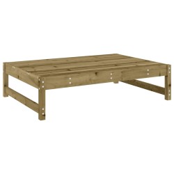 Repose-pied de jardin 120x80 cm bois de pin imprégné 