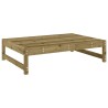 Repose-pied de jardin 120x80 cm bois de pin imprégné 