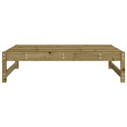 Repose-pied de jardin 120x80 cm bois de pin imprégné 