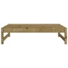 Repose-pied de jardin 120x80 cm bois de pin imprégné 