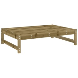 Repose-pied de jardin 120x80 cm bois de pin imprégné 