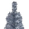 Sapin de Noël étroit Argenté 210 cm  