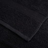 Serviettes d'invités 50 pcs Noir 30 x 50 cm Coton 