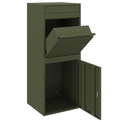 Boîte de dépôt de colis Vert olive 41 x 38 x 103 cm Acier 