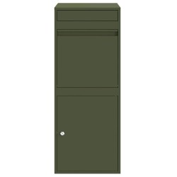 Boîte de dépôt de colis Vert olive 41 x 38 x 103 cm Acier 