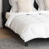 Couette avec oreiller 3 pcs Blanc 200 x 200 cm Bas 