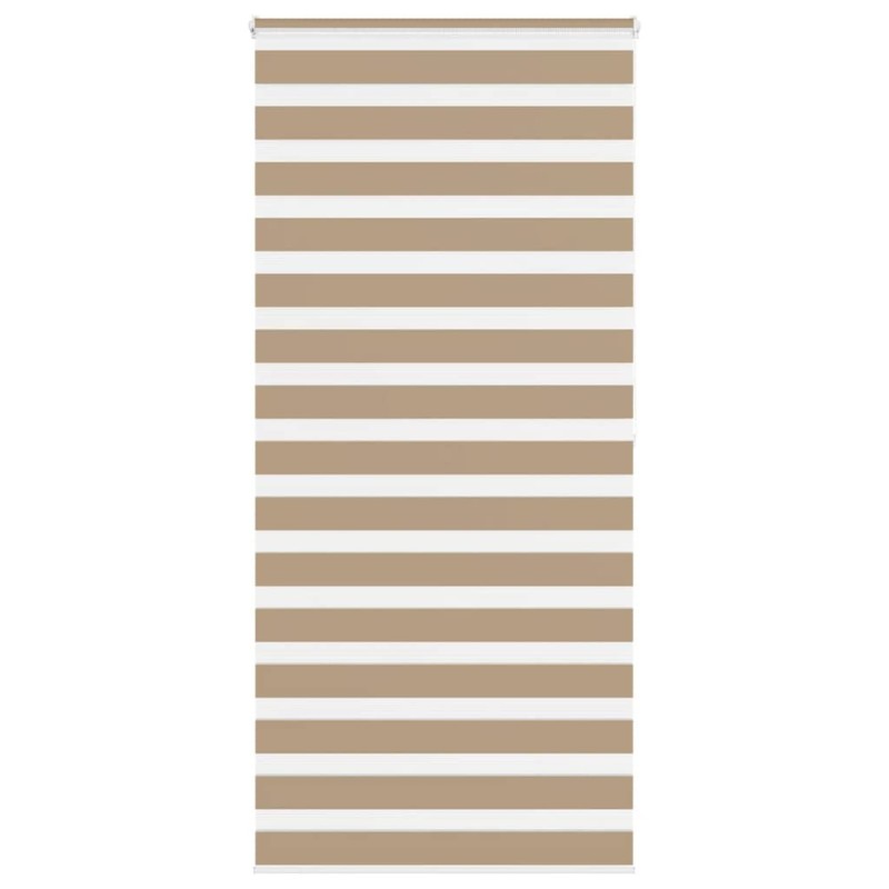 Store zèbre marron sable largeur du tissu 95,9 cm polyester 