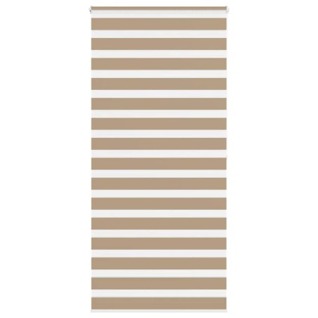 Store zèbre marron sable largeur du tissu 95,9 cm polyester 