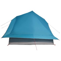 Tente familiale Tipi bleue pour 10 personnes, imperméable 