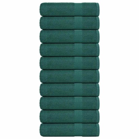 Serviettes de bain 10 pcs vert 100x150 cm 360 g/m² 100% coton 