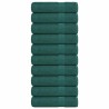 Serviettes de bain 10 pcs vert 100x150 cm 360 g/m² 100% coton 