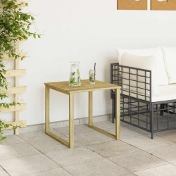 Table de bain de soleil 50,5x50,5x46 cm en bois de pin imprégné 