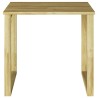 Table de bain de soleil 50,5x50,5x46 cm en bois de pin imprégné 
