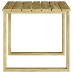 Table de bain de soleil 50,5x50,5x46 cm en bois de pin imprégné 
