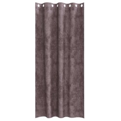 Rideaux en velours 2 pièces avec œillets marron 260x140 cm 